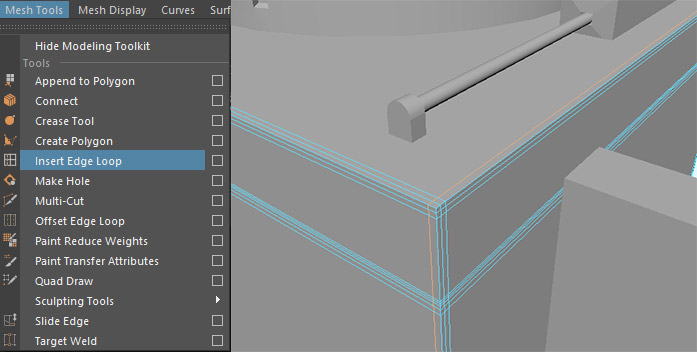 Insert edge loop tool maya где находится