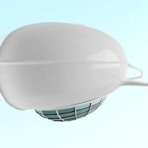 Futuristic Whale like Zeppelin front