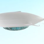 Futuristic Whale like Zeppelin front