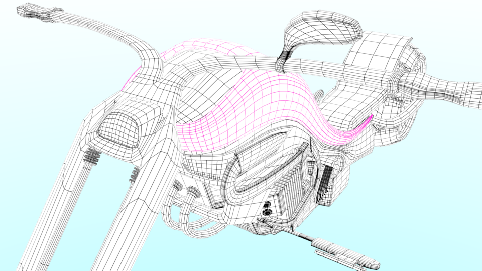 High Polygon Motorcycle Model