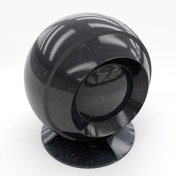 Black Anodized Damaged Shiny Aluminum shader