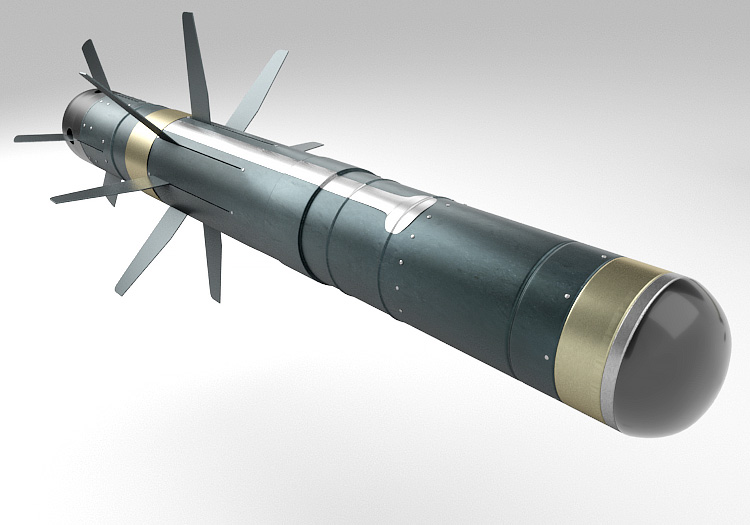 Javelin anti tank missile launcher with sight 3d model